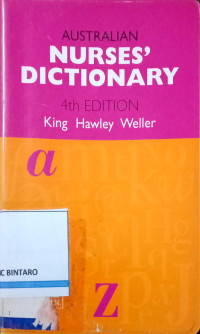 Image of Australian Nurses' Dictionary