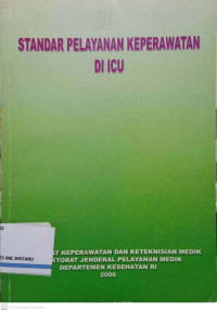 Image of Standar Pelayanan Keperawatan di ICU