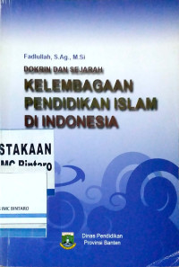 Image of Dokrin dan Sejarah Kelembagaan Pendidikan Islam di Indonesia
