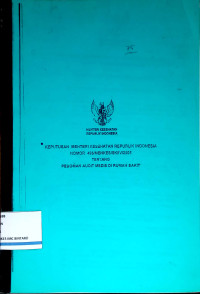 Image of Keputusan Menteri Kesehatan Republik Indonesia Nomor 496/MENKES/SK/IV/2005 Tentang Pedoman Audit Medis di Rumah Sakit