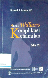 Image of Manual Williams Komplikasi Kehamilan