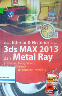 Image of PAS Desain Interior & Eksterior dengan 3ds Max 2013 dan Mental Ray