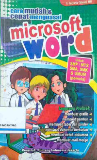 Image of Cara Mudah & Cepat Menguasai Microsoft Word