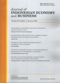 Image of Journal of Indonesian economy and business
