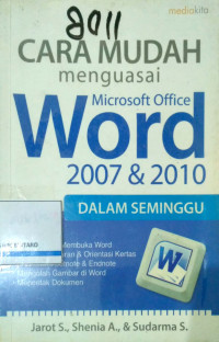 Image of Cara mudah menguasai Microsoft Office Word 2007 & 2010