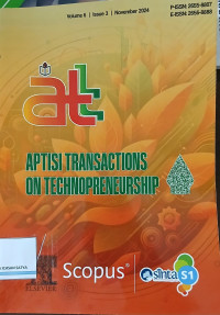 Image of Aptisi transactions on technopreneurship