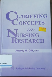 Image of Clarifying concepts in nursing research