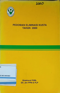 Image of Pedoman eliminasi kusta tahun 2000