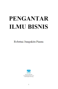 Image of [E-BOOK] : Pengantar ilmu bisnis